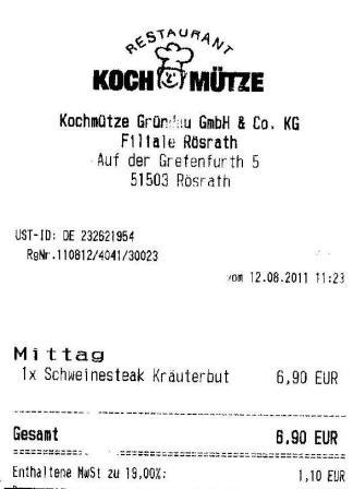 mgva Hffner Kochmtze Restaurant